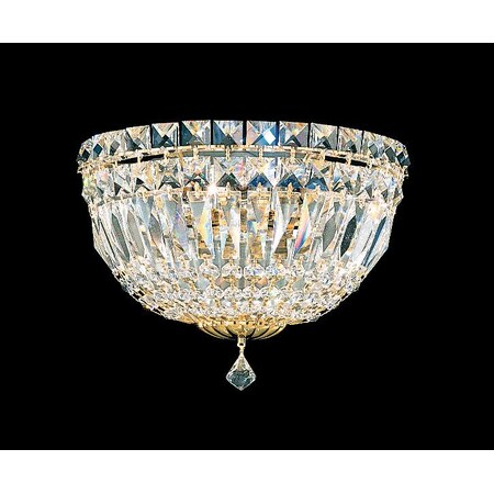 Schonbek Petit Crystal Deluxe 3 Light 110V Wall Sconce in Rich Auerelia Gold wi 6600-211S